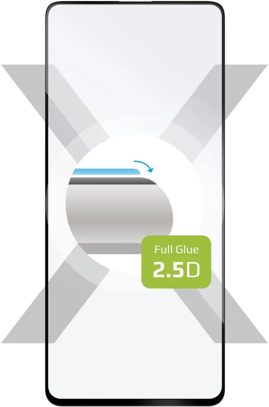 Ochranné sklo FIXED FullGlue-Cover pre Samsung Galaxy A72/A72 5G čierne