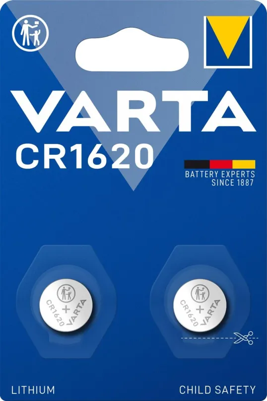 Gombíková batéria VARTA špeciálna lítiová batéria CR1620 2ks