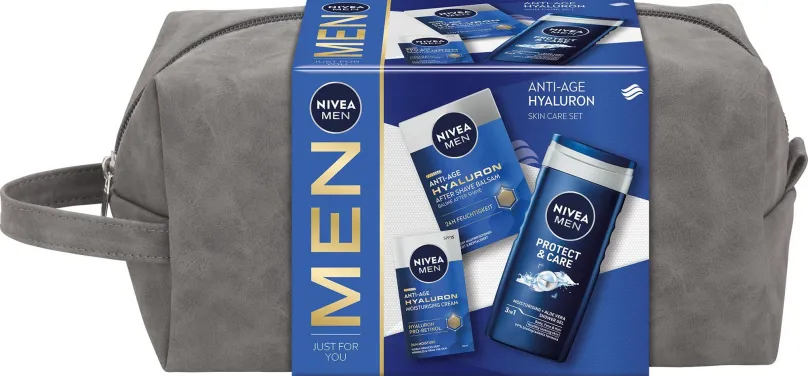 Darčeková kozmetická sada NIVEA MEN Bag Hyaluron 2023 400 ml