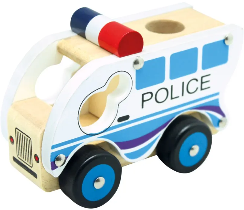 Auto Bino Drevené auto polície