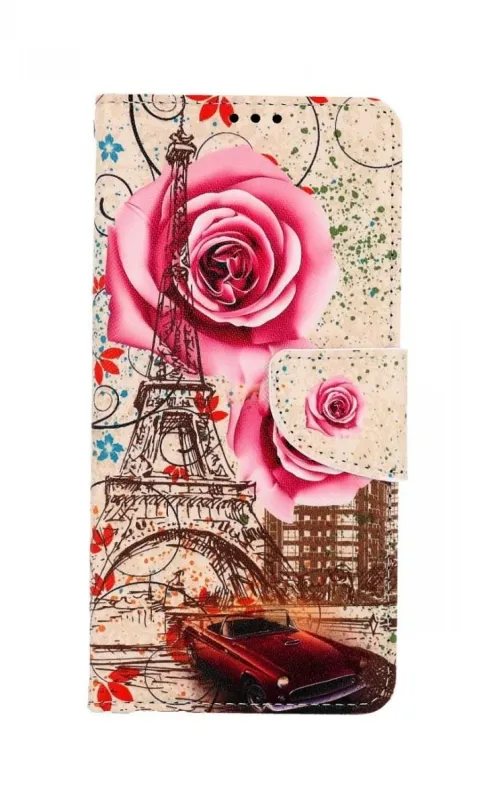 Puzdro na mobil TopQ Samsung A22 knižkové Rozkvitnutý Paríž 66167