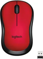 Myš Logitech Wireless Mouse M220 Silent, červená, bezdrôtová, optická, 1000DPI, 3 tlačidlá