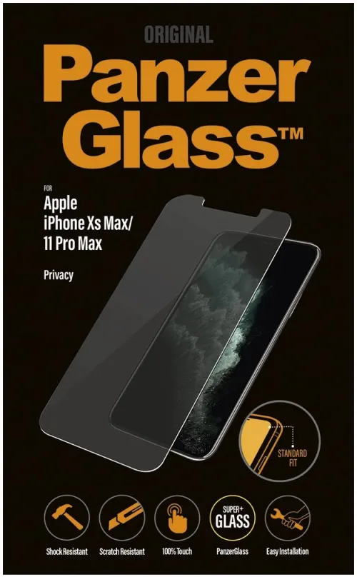 Ochranné sklo PanzerGlass Standard Privacy pre Apple iPhone XS Max / 11 Pro Max číre