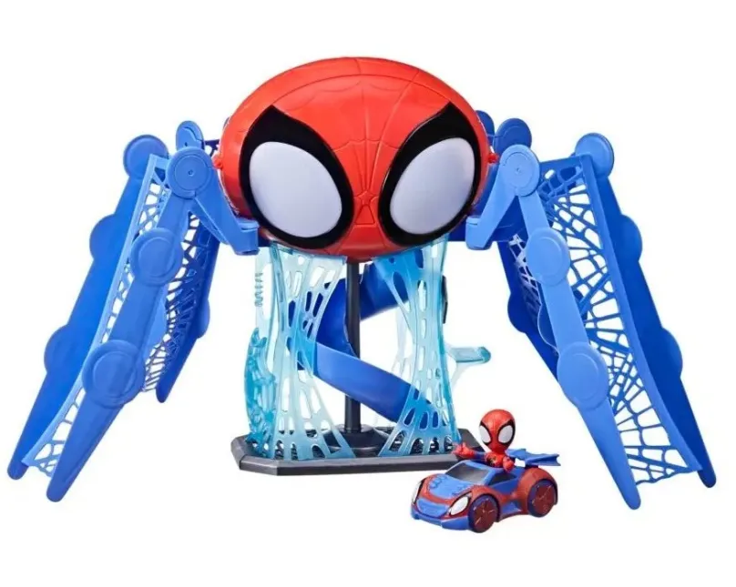 Garáž pre deti Spiderman SAF Pavúčia základňa