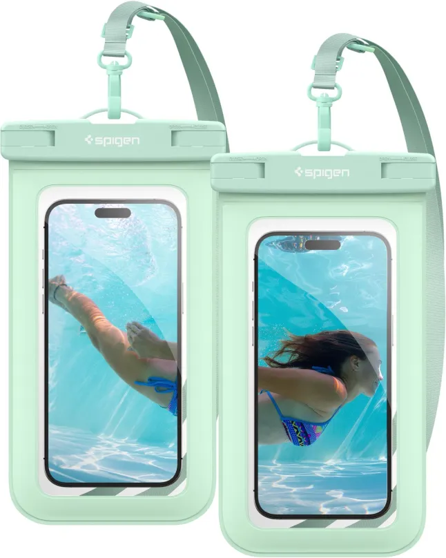 Puzdro na mobil Spigen Aqua Shield WaterProof Case A601 2 Pack Mint