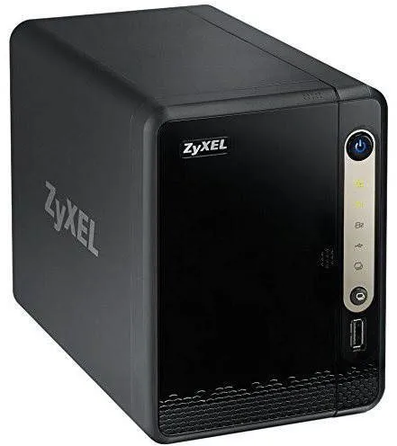 NAS ZYXEL NAS326, 2×, CPU Marvell Armada 380 1,3 GHz, 0,5 GB DDR3, 3× USB 3.2 Gen 1 (USB