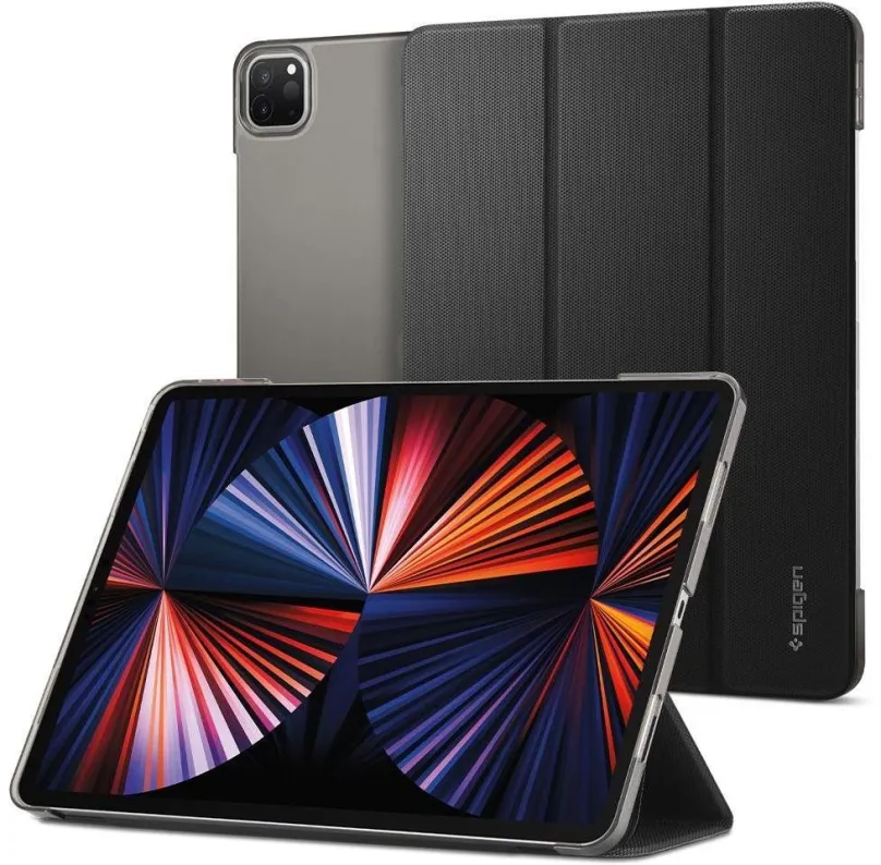 Púzdro na tablet Spigen Liquid Air Folio Black iPad Pro 12.9" 2021