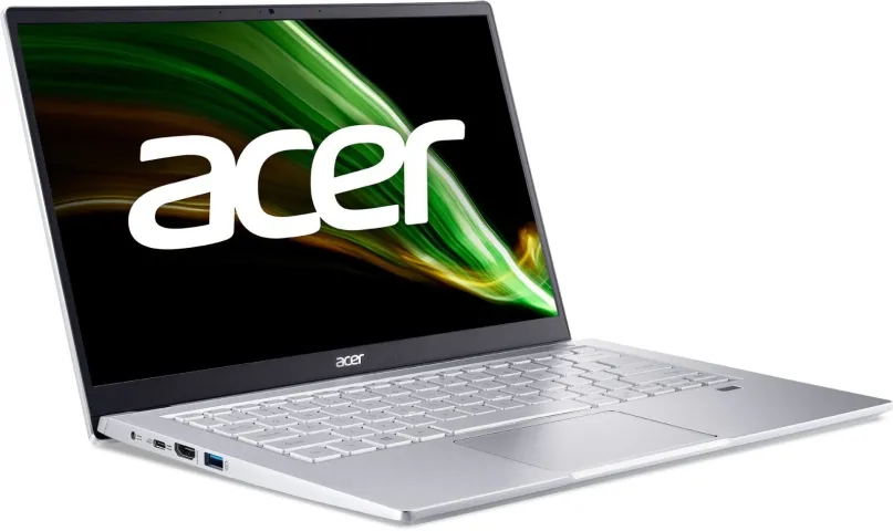 Notebook Acer Swift 3 Pure Silver celokovový, AMD Ryzen 5 5500U, 14" IPS antireflexný