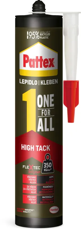 Lepidlo PATTEX One for All High Tack 440 g, vytvrdzujúce vzdušnou vlhkosťou, na použitie v