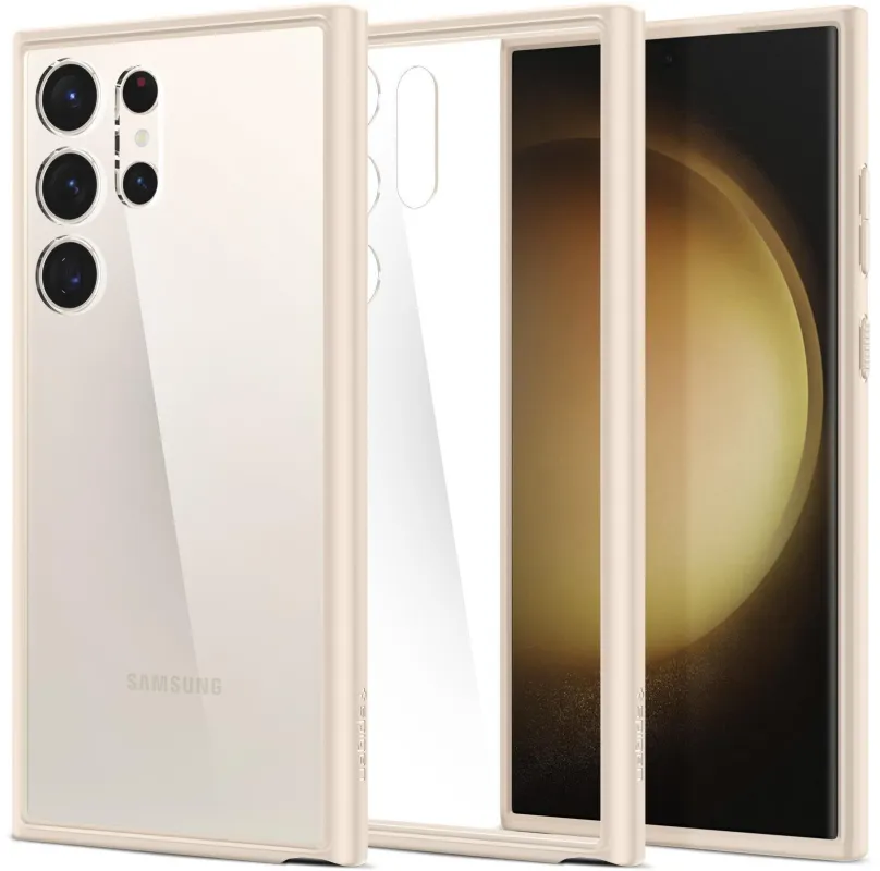 Kryt na mobil Spigen Ultra Hybrid Sand Beige Samsung Galaxy S23 Ultra, pre Samsung Galaxy