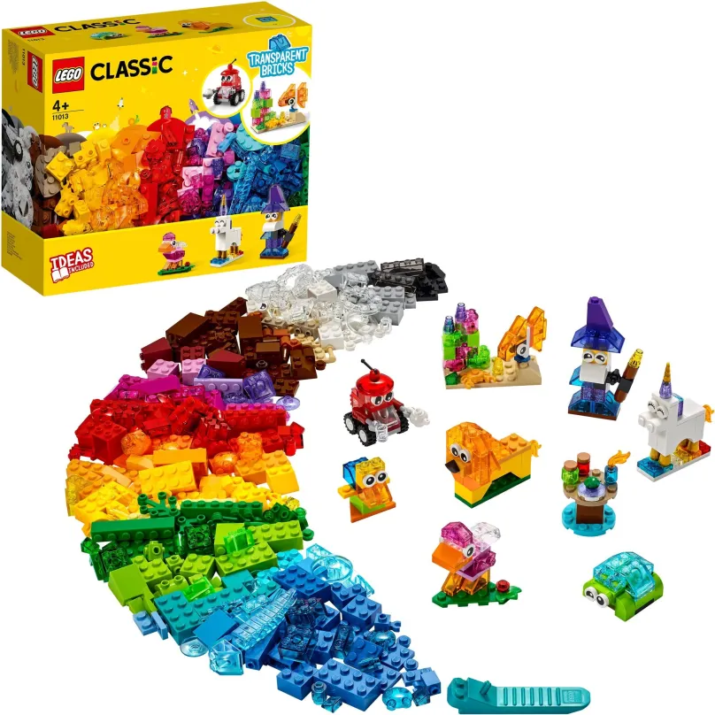 LEGO stavebnica LEGO® Classic 11013 Priehľadné kreatívne kocky