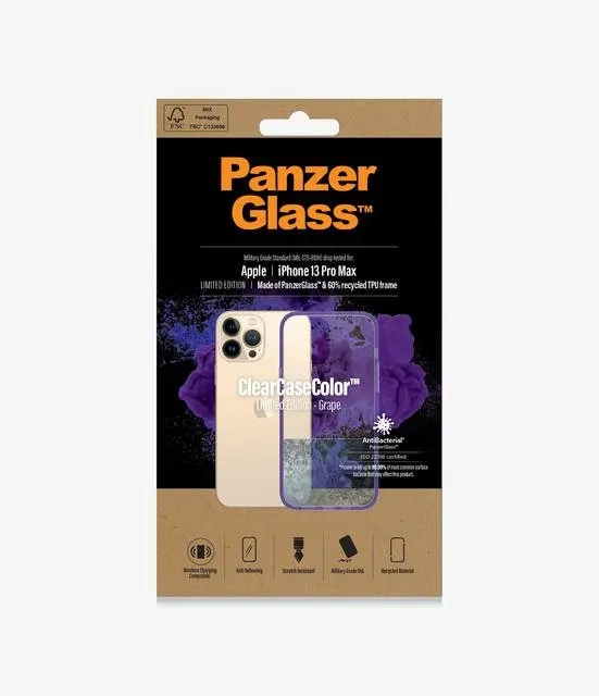 Kryt na mobil PanzerGlass ClearCaseColor Apple iPhone 13 Pro Max (fialový - Grape)