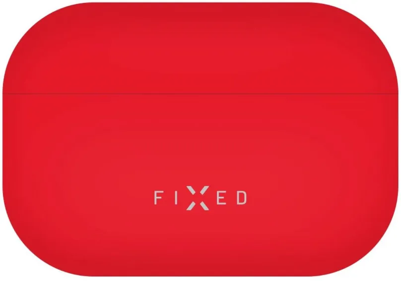 Puzdro na slúchadlá FIXED Silky pre Apple AirPods Pro 2/Pro 2 (USB-C) červené