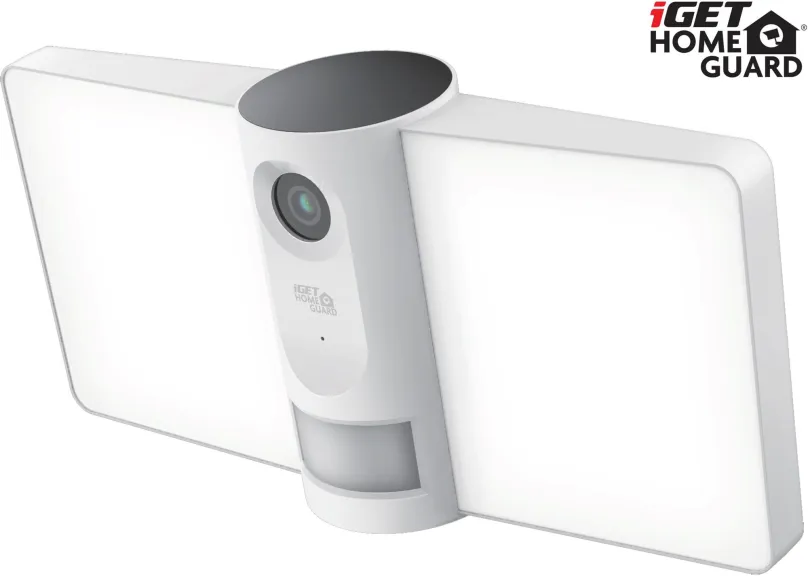 IP kamera iGET HOMEGUARD HGFLC890 - Wi-Fi vonkajšia IP FullHD kamera s LED osvetlením, biela