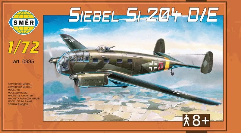 Model lietadla Smer Model Kit 0935 lietadlo – Siebel Si 204 D/E