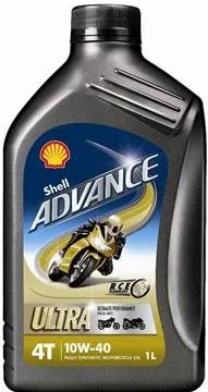 Motorový olej SHELL ADVANCE Ultra 4T 10W-40 1l, 10W-40, syntetický, pre 4-taktné motory, A