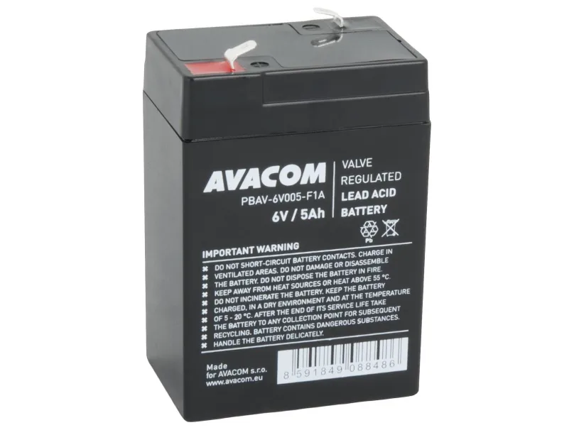 Batéria pre záložné zdroje AVACOM batéria 6V 5Ah F1