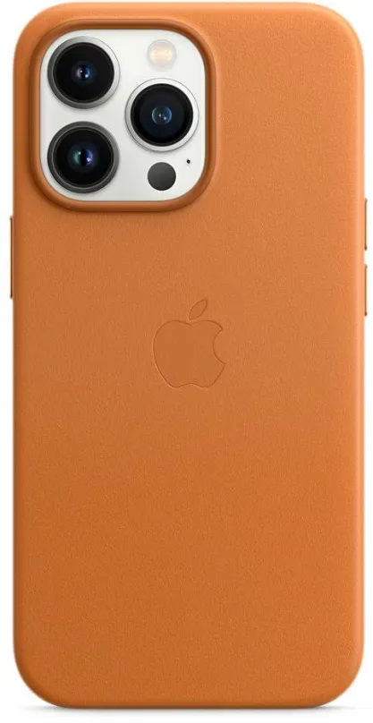 Kryt na mobil Apple iPhone 13 Pro Max Kožený kryt s MagSafe zlatohnedý