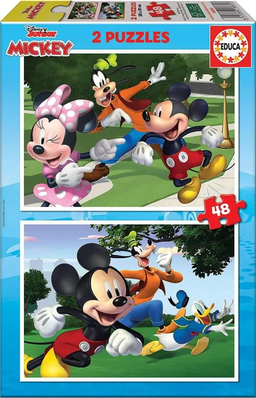 Puzzle Educa Puzzle Mickey a priatelia 2x48 dielikov