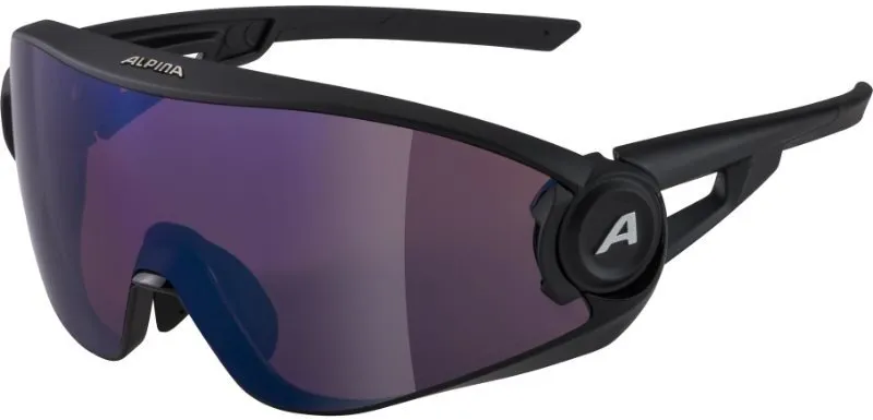 Cyklistické okuliare Alpina 5W1NG Q + CM black matt