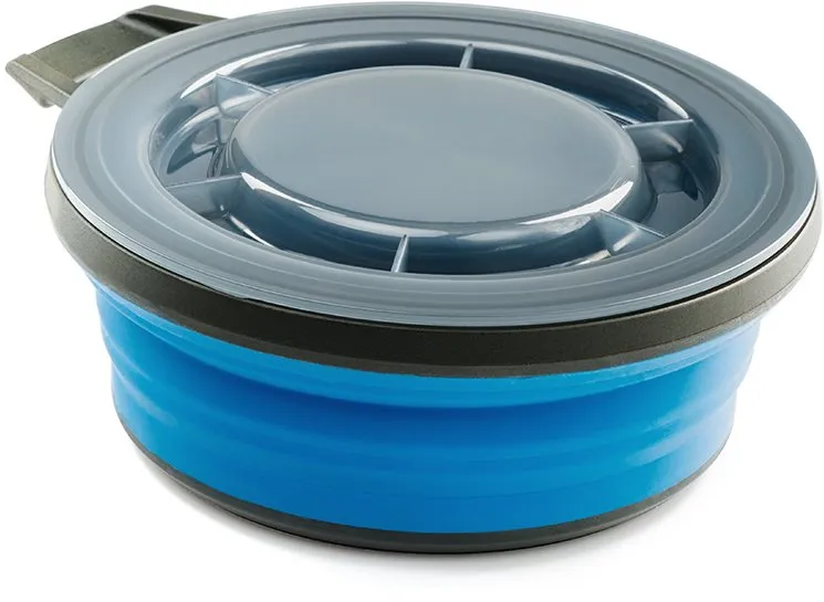 Miska GSI Outdoors Escape Bowl + Ľud 650 ml blue, skladacia s vekom, materiál: plast, obje