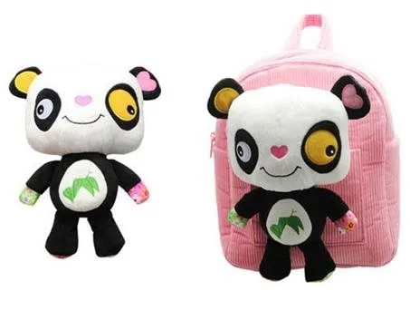 Detský batoh Discovery baby - Batôžtek do škôlky s hračkou Panda