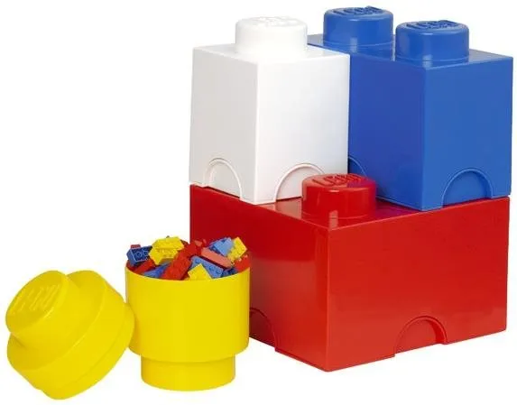 Úložný box LEGO Úložné boxy - Multipack 4 ks, , rozmery 25 x 33 x 25 cm (ŠxVxH), hmotnosť