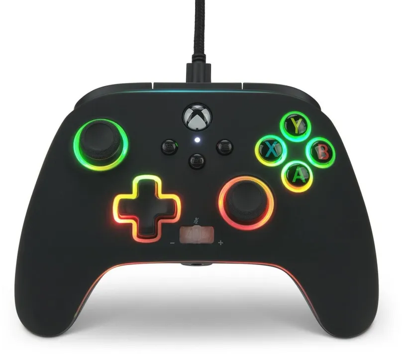 Gamepad PowerA Enhanced Wired Controller - Spectra - Xbox, pre Xbox Series X|S, káblové p