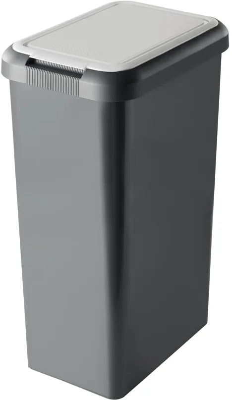 Odpadkový kôš Tontarelli Odpadkový kôš Touch & Lift 45L biela/čierna
