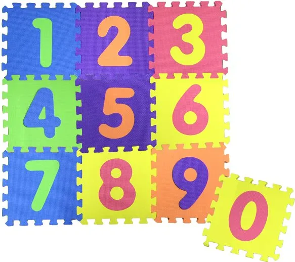Penové puzzle COSING EVA Puzzle podložka - Čísla (10 ks)