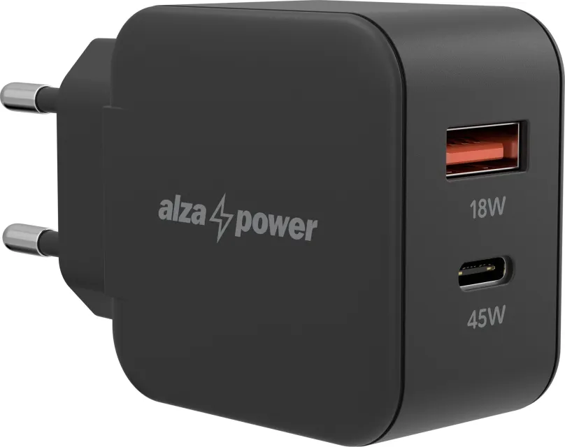 Nabíjačka do siete AlzaPower A145 Fast Charge 45W čierna