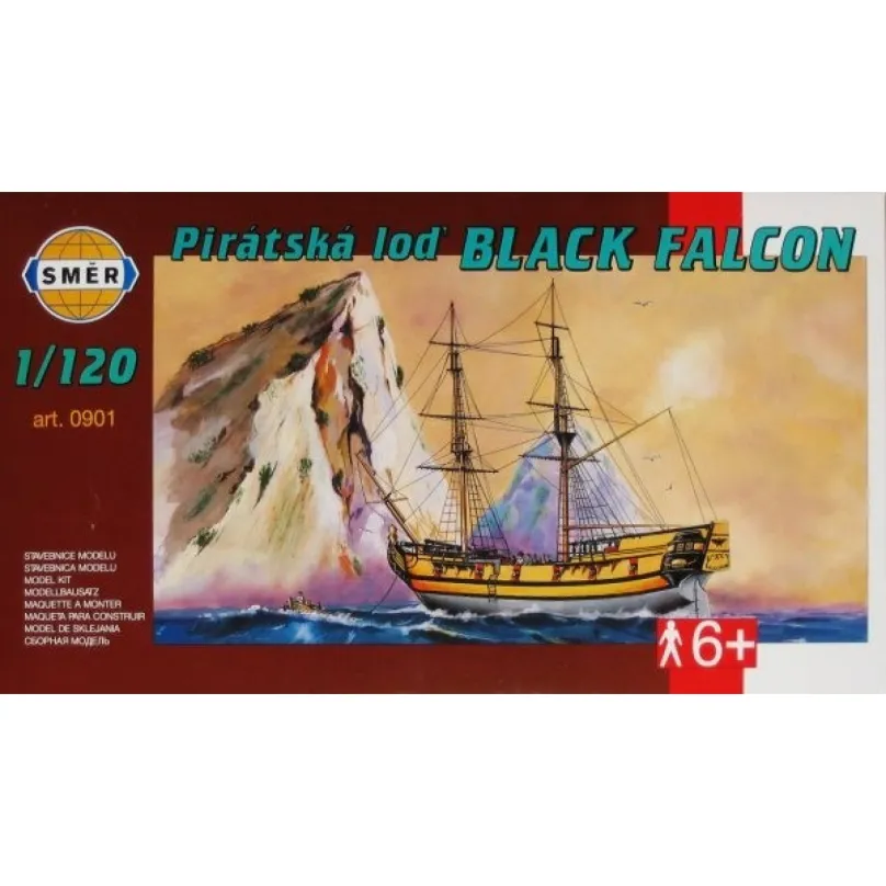 Pirátska loď BLACK FALCON 1:120