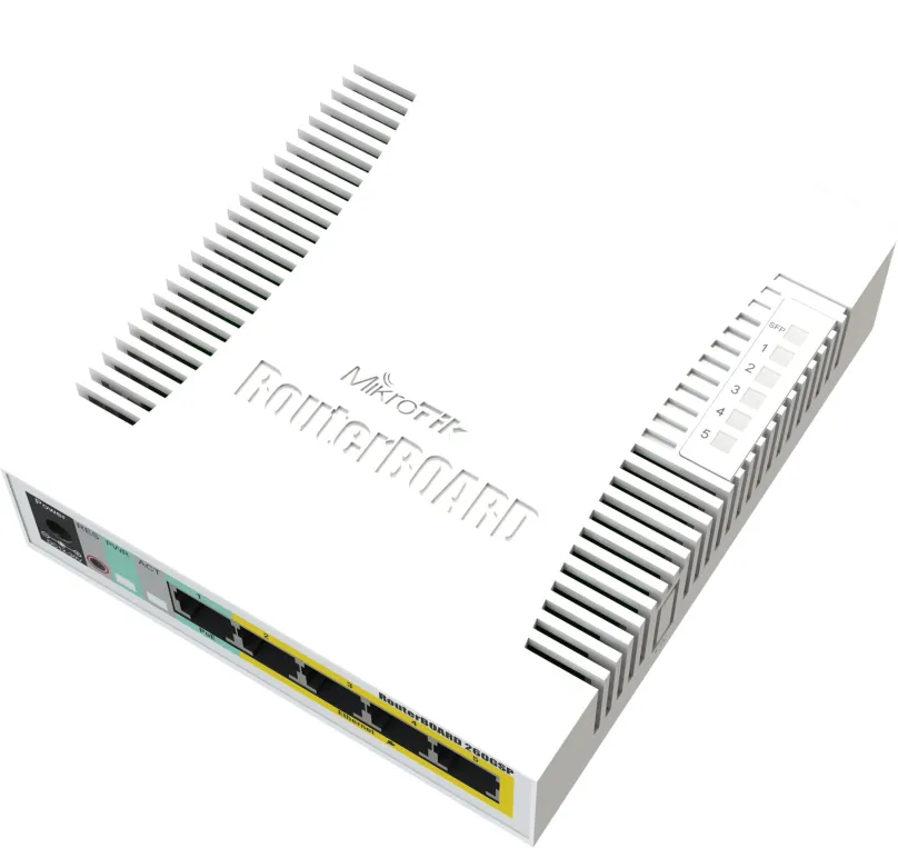 Switch CSS106-1G-4P-1S, 5x RJ-45, 1x SFP, Power over Ethernet (PoE) a VLAN (virtual local)
