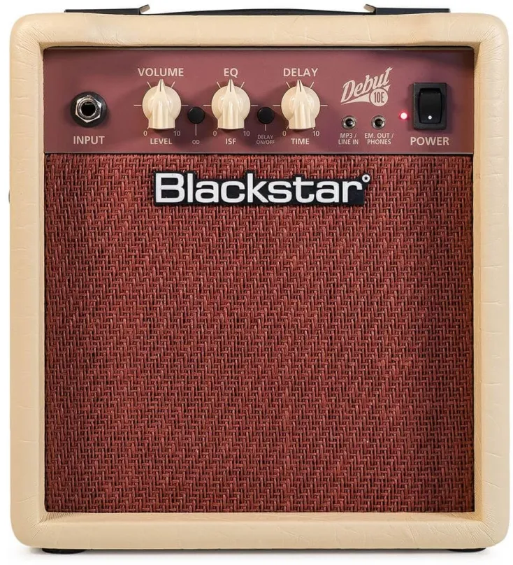 Kombo BLACKSTAR Debut 10E, gitarové, tranzistorové, výkon 10 W, 2 kanály, delay efekt, 1 v