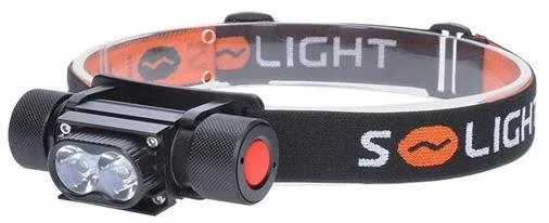 Čelovka Solight WN41, so svetelným výkonom 650 lm, 2 x LED dióda, maximálna doba svietenia