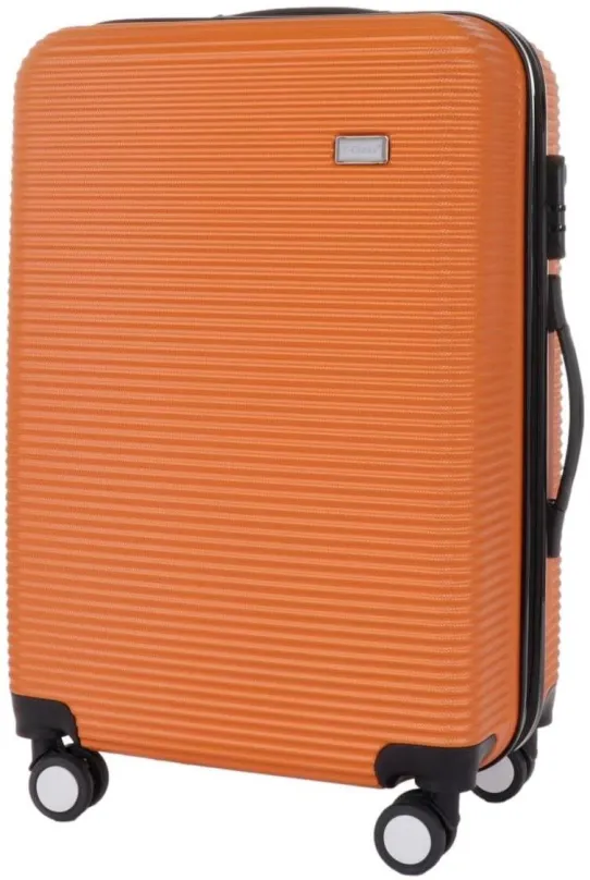 Cestovný kufor T-class TPL-3005, veľ. L, ABS plast, (oranžová), 63 x 44 x 26,5 cm