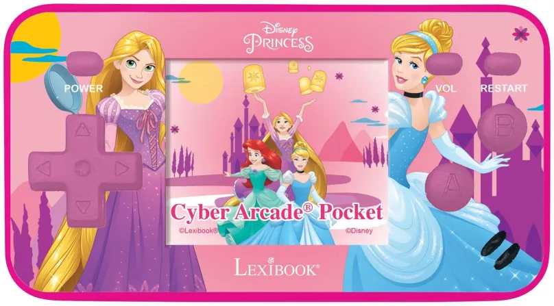 Herná konzola Lexibook Vrecková herná konzola Disney Princess s 1,8" obrazovkou - 150 hier