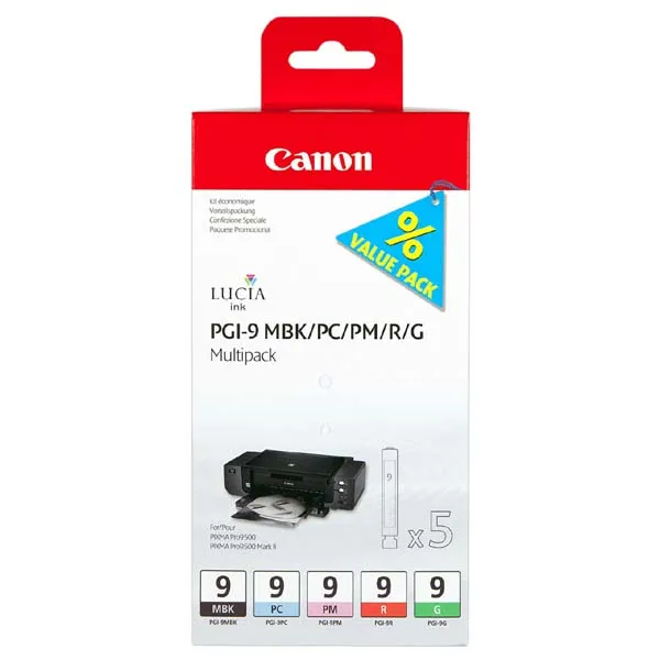 Canon originálny ink PGI9, MBK/PC/PM/R/G, 1033B013, Canon iP9500