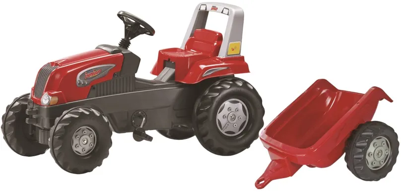 Šliapací traktor Rolly Toys šliapací traktor Rolly Junior s vlečkou červený