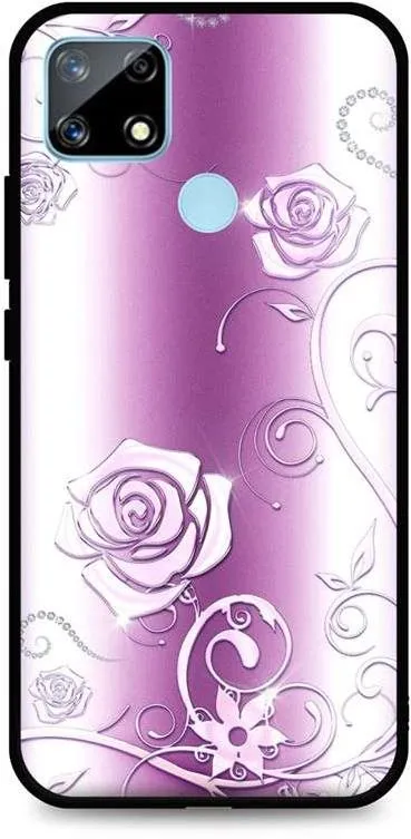 Kryt na mobil TopQ Realme 7i silikón Abstract Roses 62846