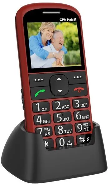 Mobilný telefón CPA Halo 11 Senior červený