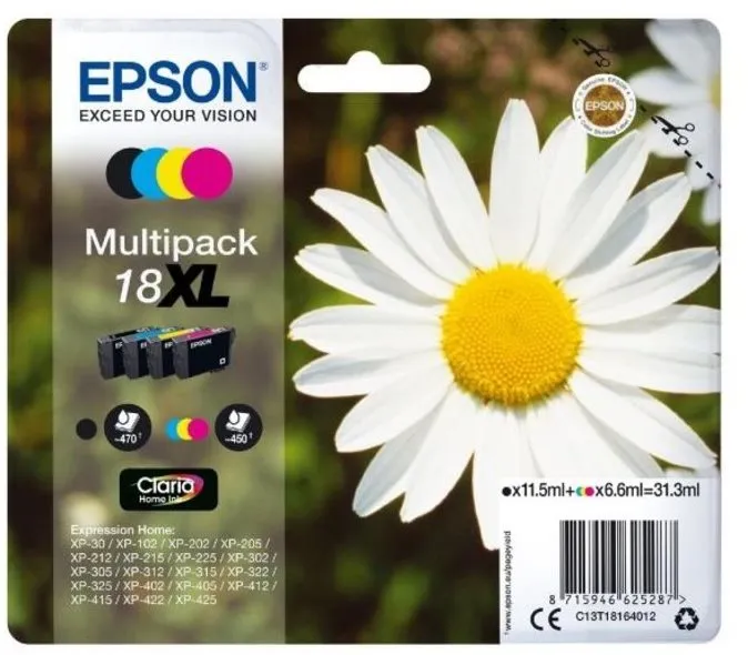 Cartridge Epson T1816 multipack, pre Epson Expression Home XP-102/202/205/30/302/305/