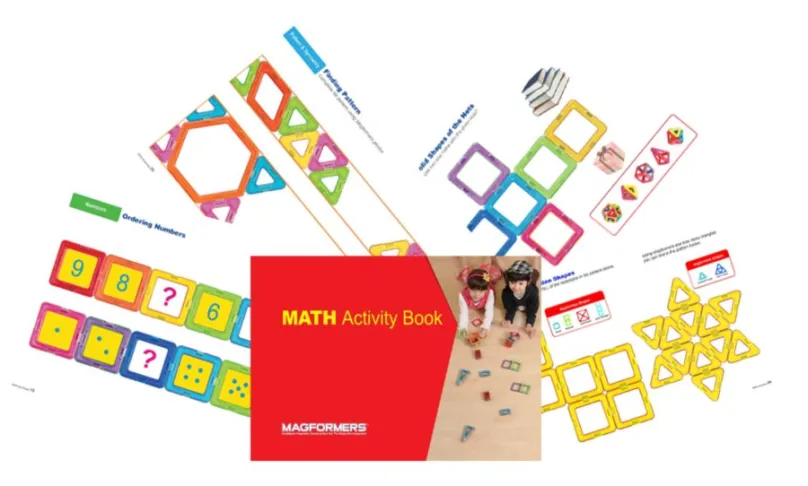 MAGFORMERS Učebnica Magtematika Math Activity Book (anglicky)