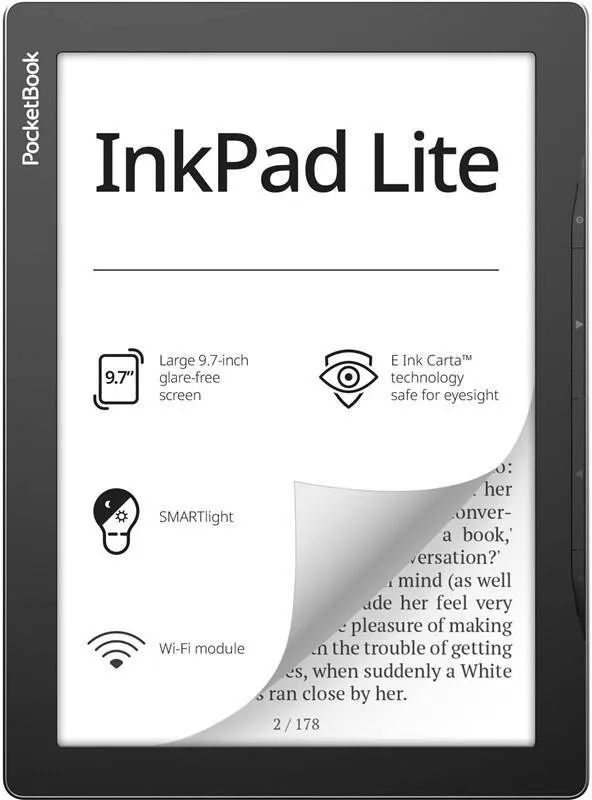 Elektronická čítačka kníh PocketBook 970 InkPad Lite, Dark Gray, sivý