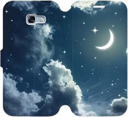 Kryt na mobil Flipové púzdro na mobil Samsung Galaxy A5 2017 - V145P Nočná obloha s mesiacom