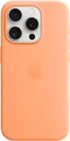 Kryt na mobil Apple iPhone 15 Pre Silikónový kryt s MagSafe sorbetovo oranžový