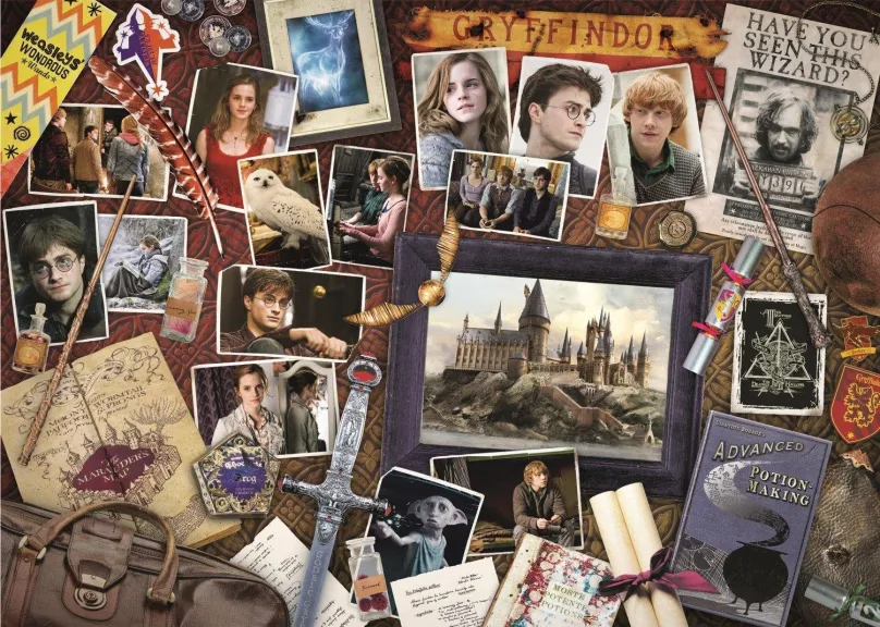 Puzzle Trefl Puzzle Harry Potter: Spomienky na Rokfort 500 dielikov