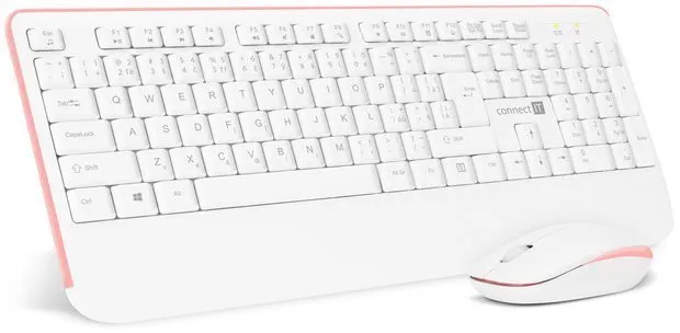 Set klávesnice a myši CONNECT IT CKM-7801-SK CZ/SK, white