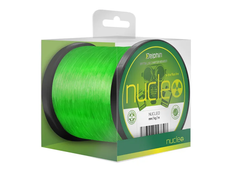 Delphin Vlasec NUCLEO Fluo zelený 600m 0,25mm 5,4kg