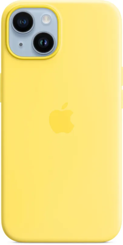 Kryt na mobil Apple iPhone 14 Silikónový kryt s MagSafe kanárikovo žltý